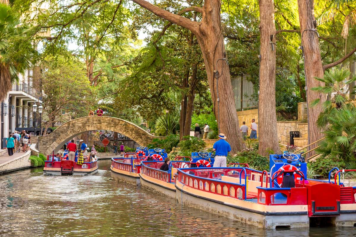 The San Antonio River Walk Texas