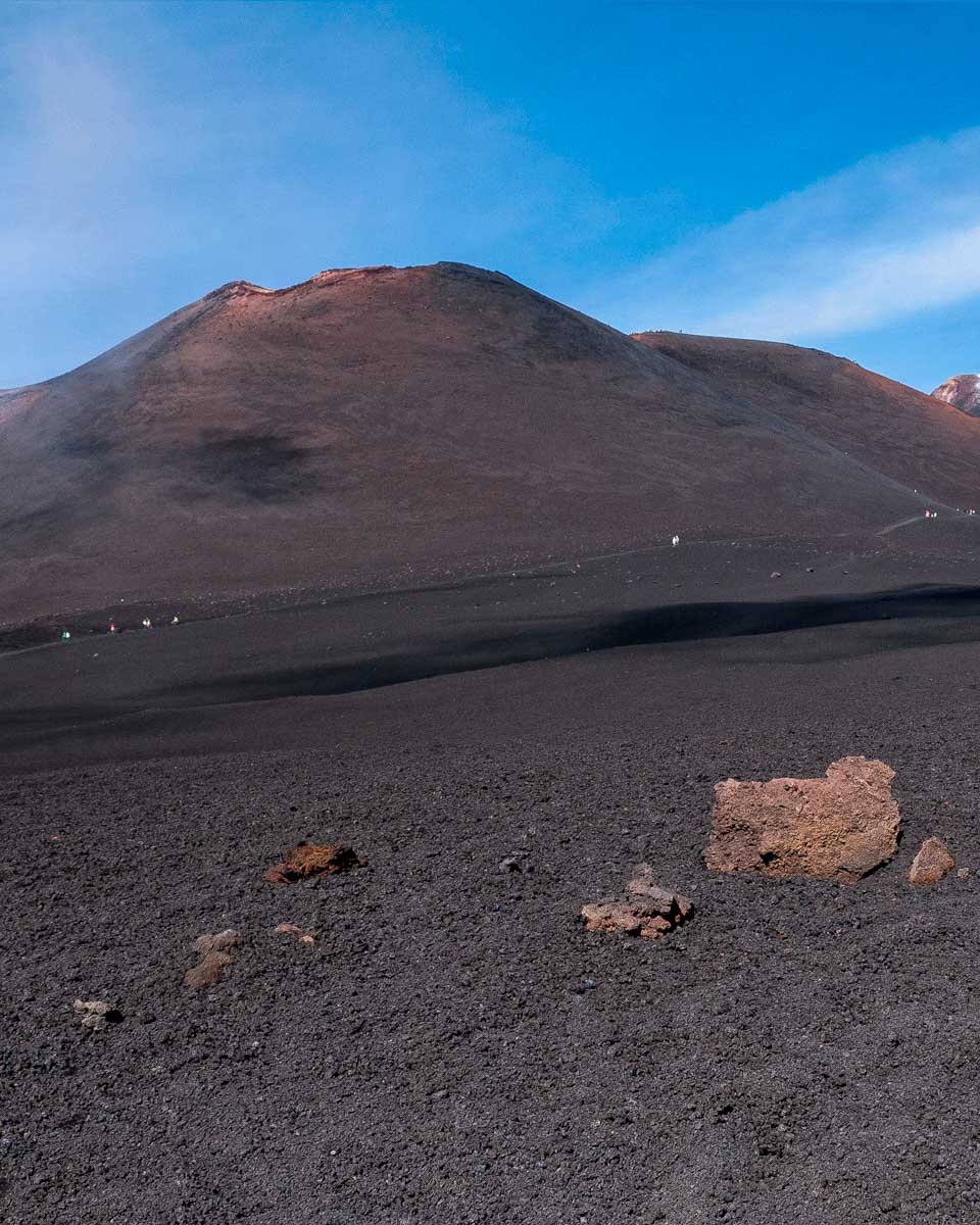 The-peak-of-Mt-Etna on a sunset tour from Catania Sicily Italy