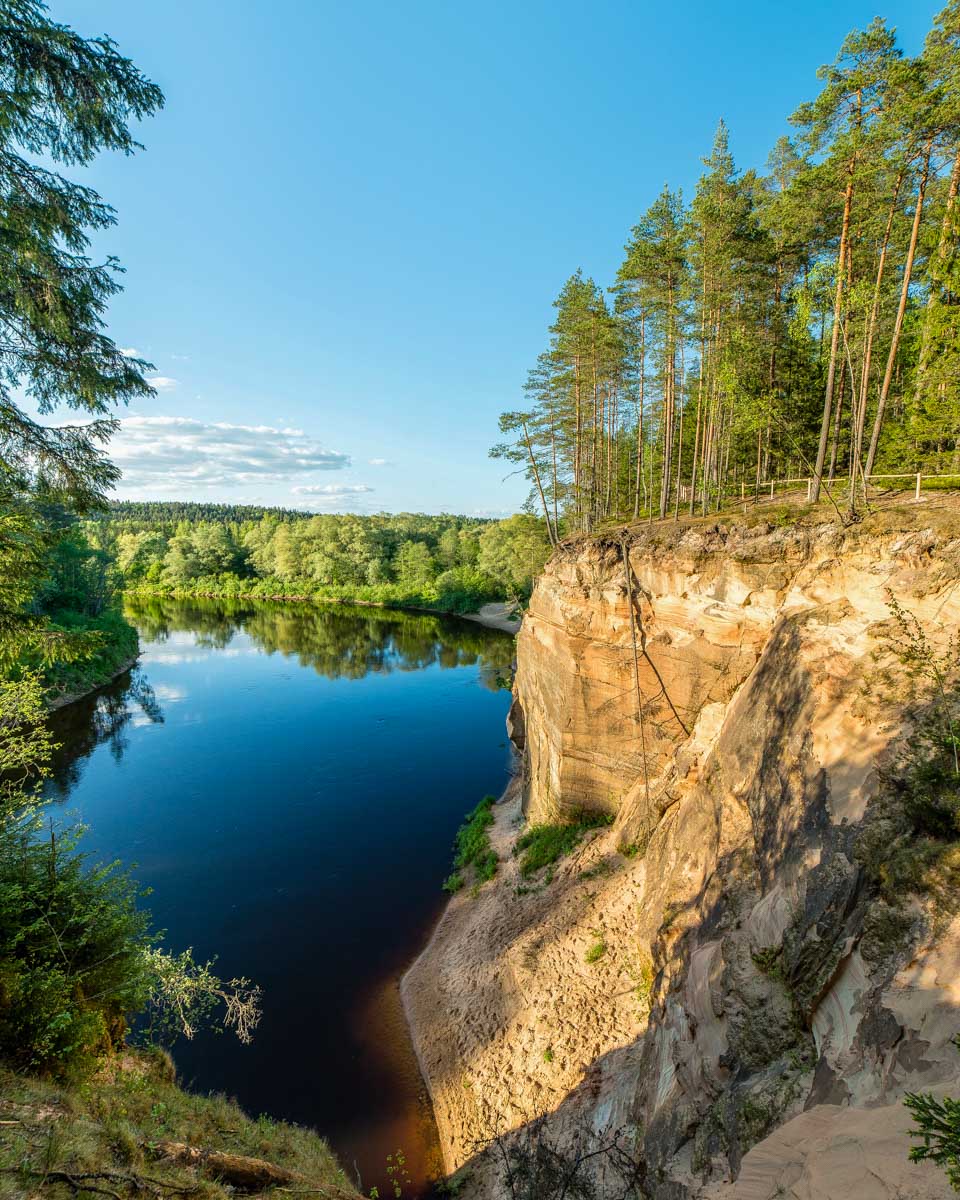 The river in Gauja National Park on a tour from Riga Latvia