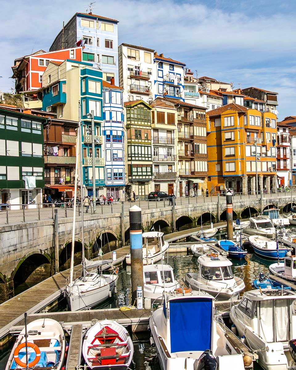 The waterfront of Bermeo Spain seen on a tour from Bilbao