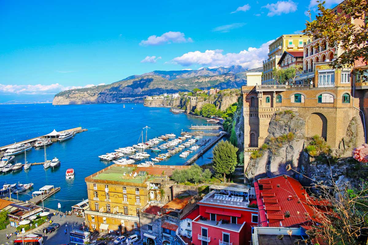 View of Sorrento in Italy