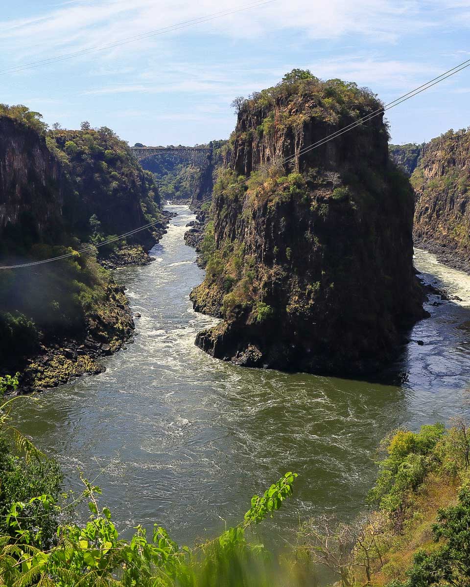 Wild Horizons a zipline track over Victoria Falls