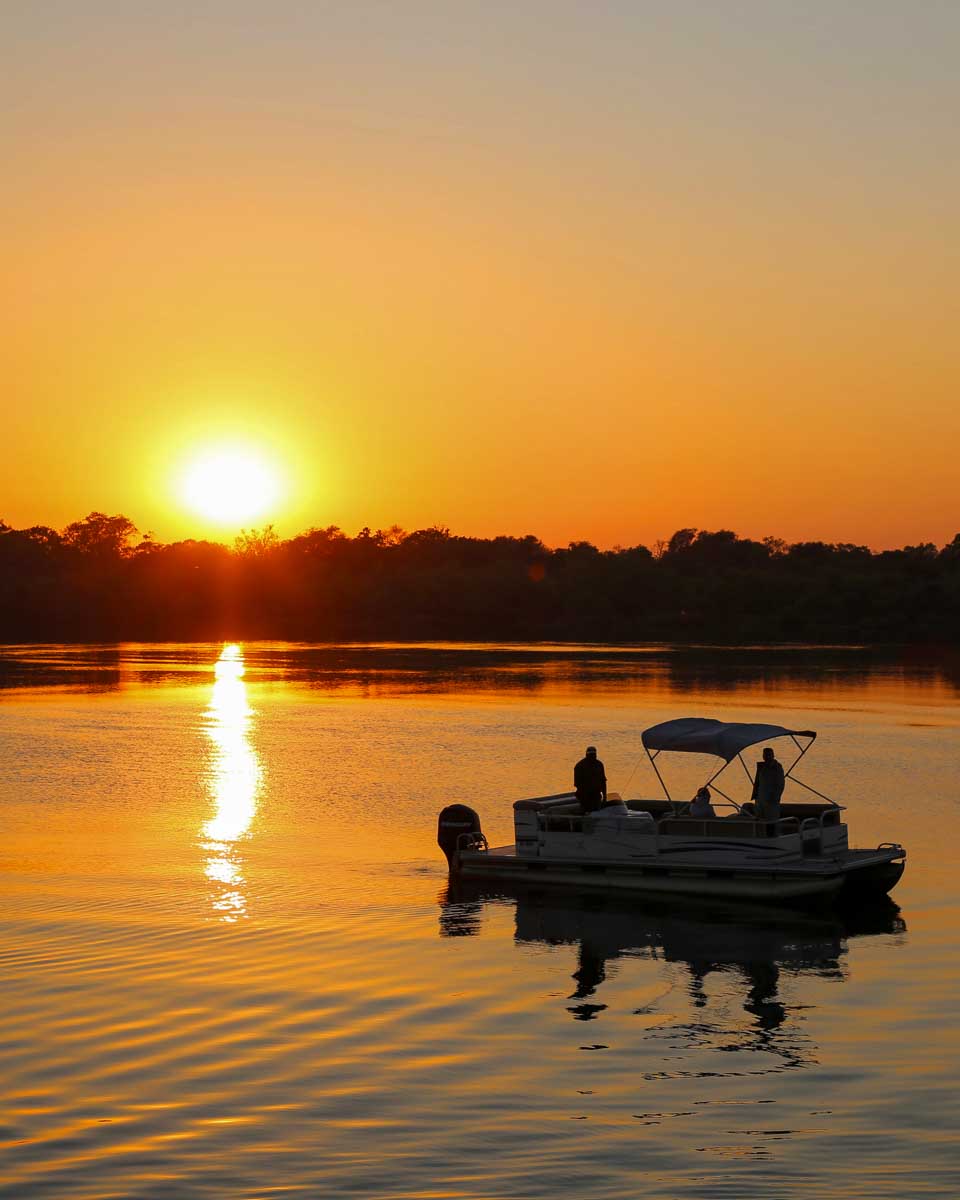 dinner cruise on the Zambezi River near Victoria Falls