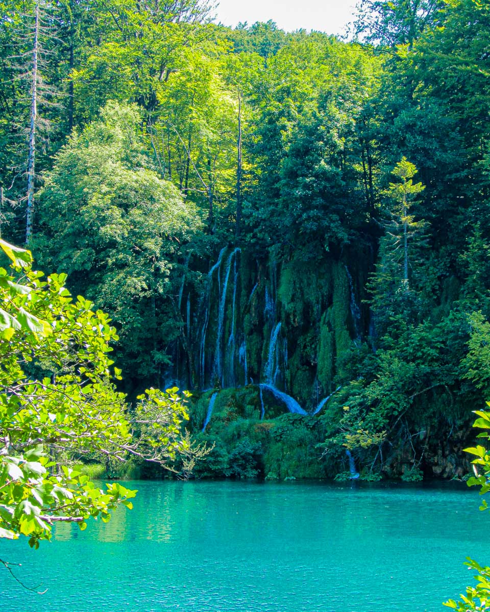 plitvice lakes national park waterfall seen on a tour from Split croatia