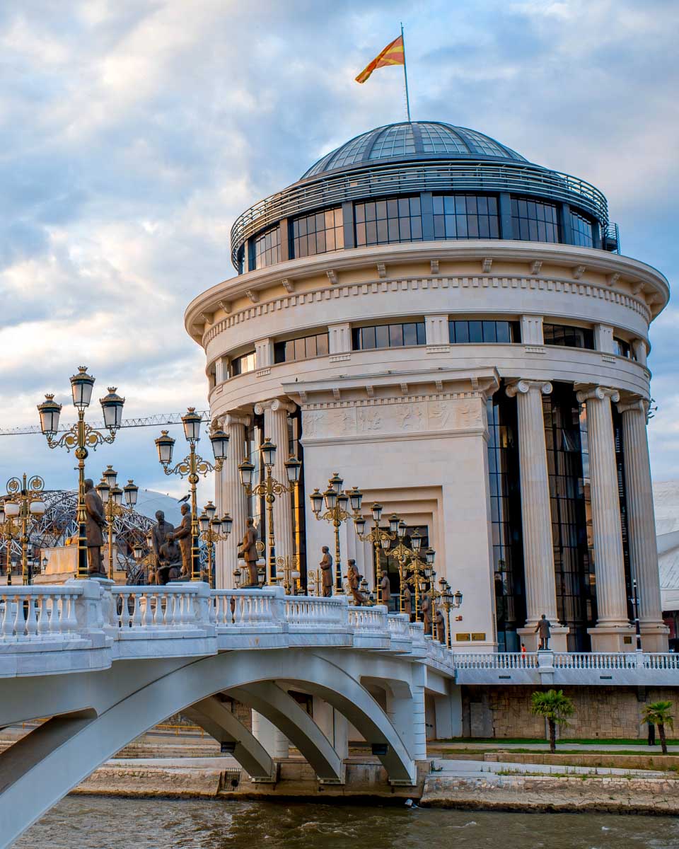 skopje art bridge seen on a tour from Sofia Bulgaria