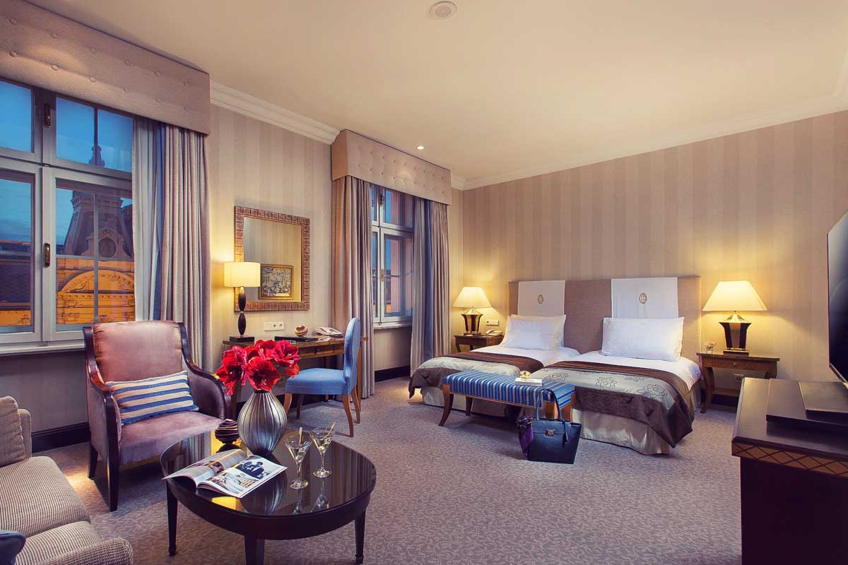 A hotel room at Esplanade Zagreb Hotel Croatia