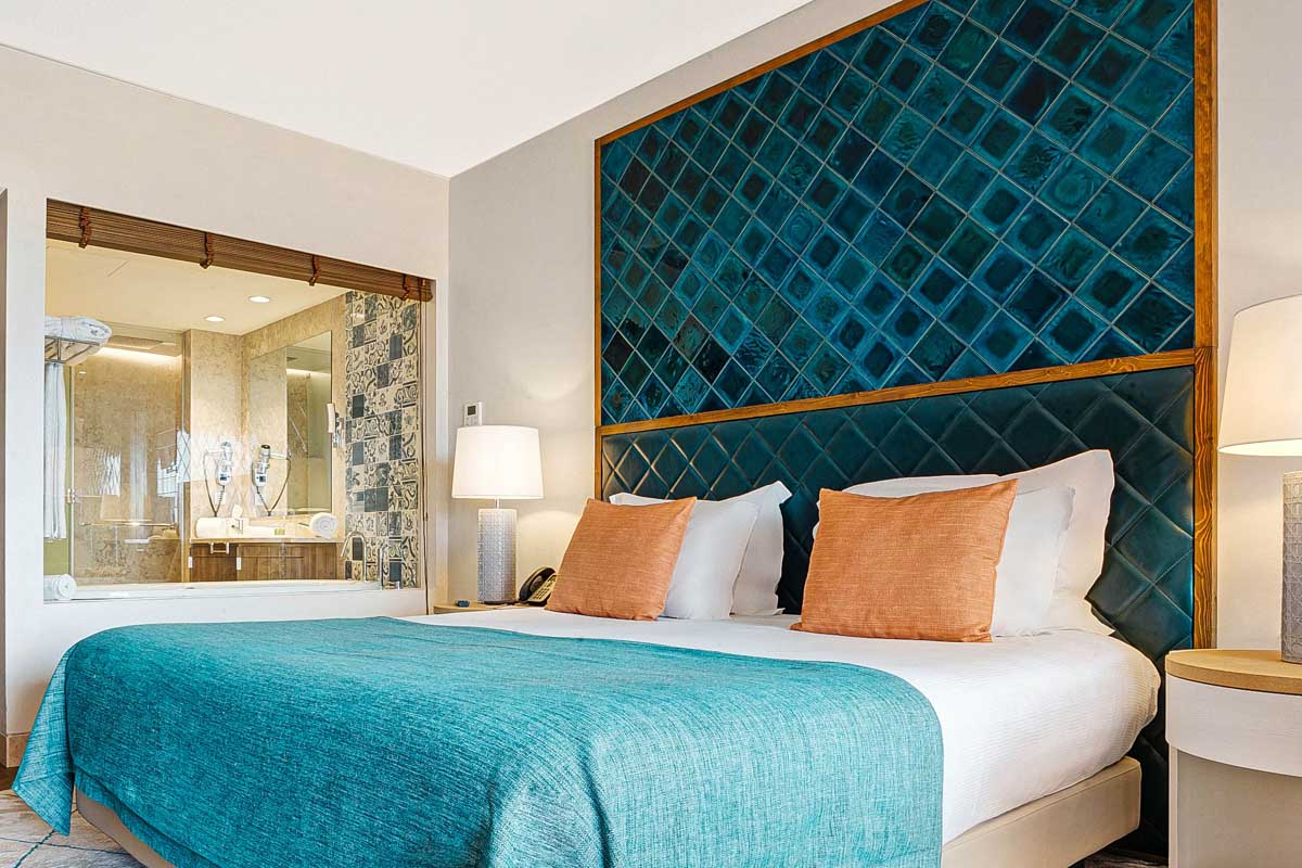 A hotel room at the Cascade Wellness Resort in Lagos Portugal