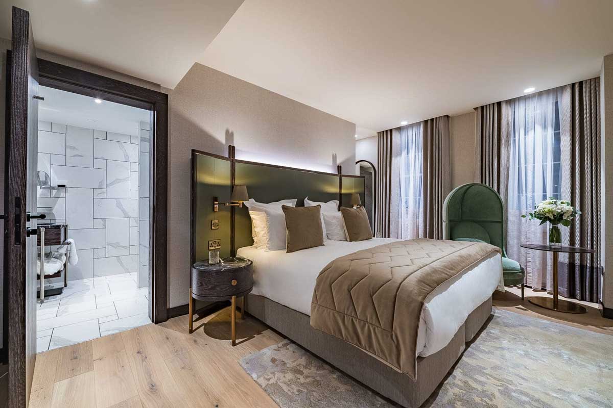 A hotel room at the Stock Exchange Hotel Manchester