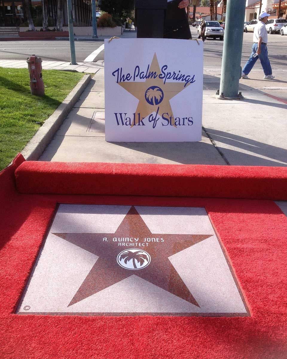 A star on the Palm Springs Walk of Stars in California