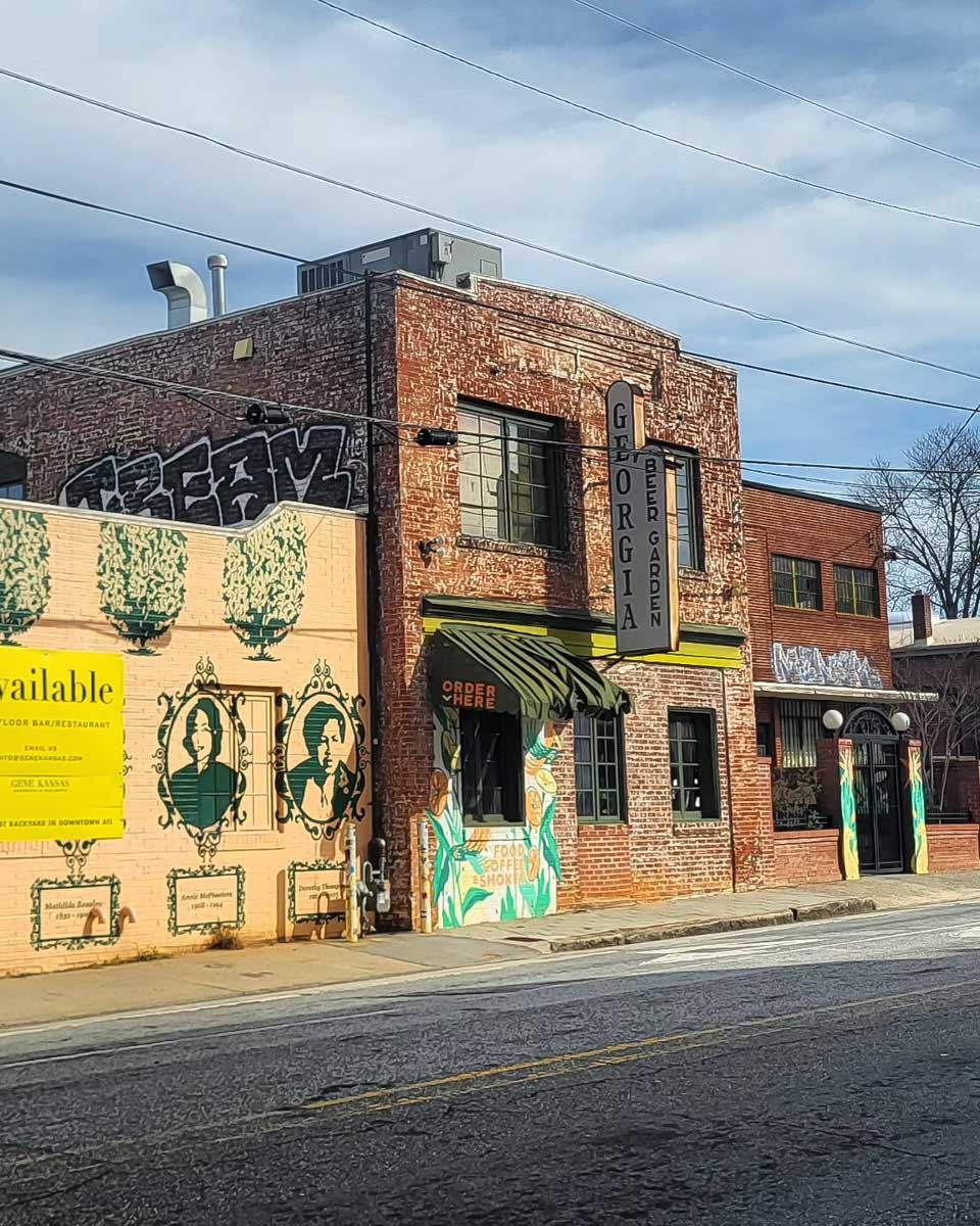 A street in the Sweet Auburn neighborhood in Atlanta Georgia