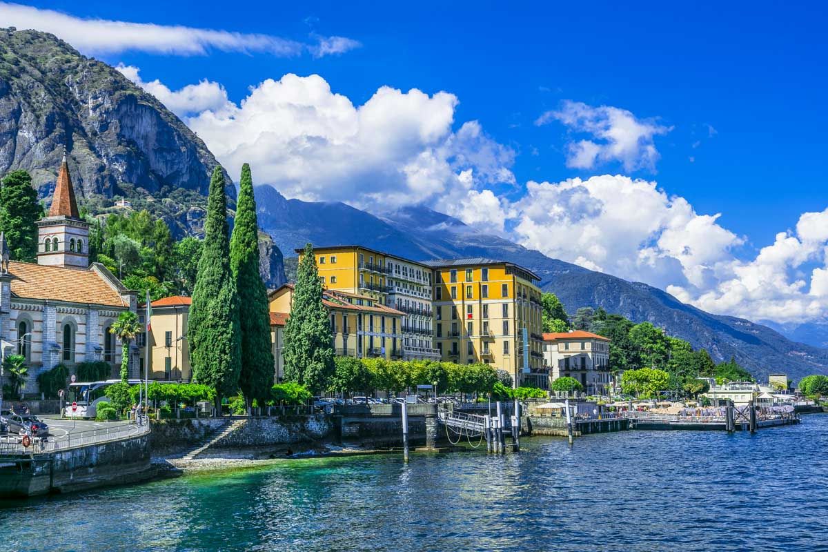 A view of Lake Como in Italy