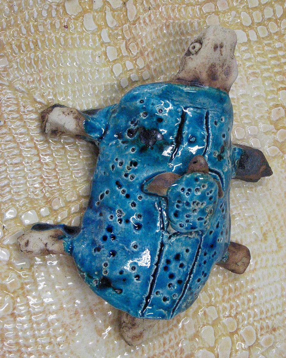 Adamieion Ceramic Art Studio a pottery turtle made in Zakynthos Greece