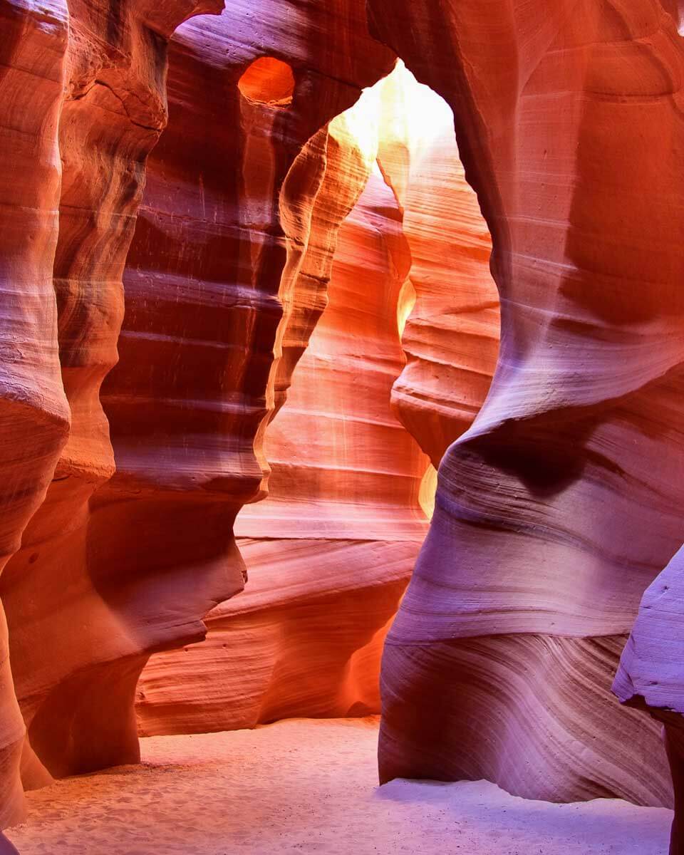 Antilope Canyon seen on a tour from Sedona Arizona