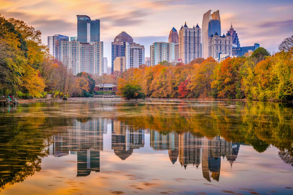 Atlanta, Georgia, USA Piedmont Park skyline