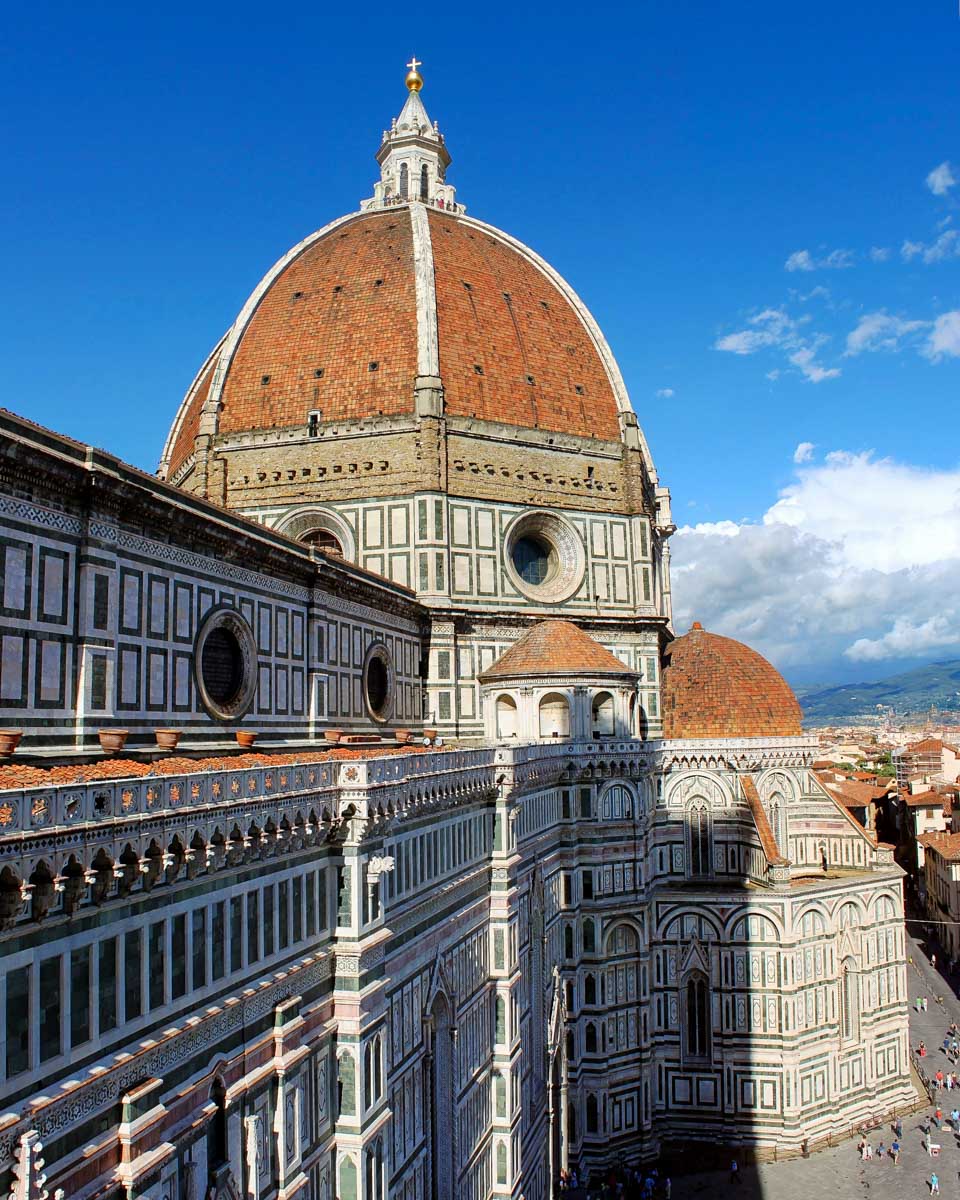 Brunelleschi’s Dome from the top in Florence Italy 1