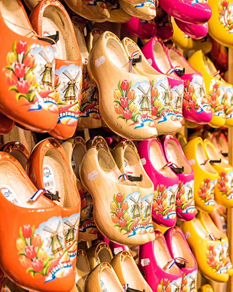 Clogs for sale at the Market in Amsterdam