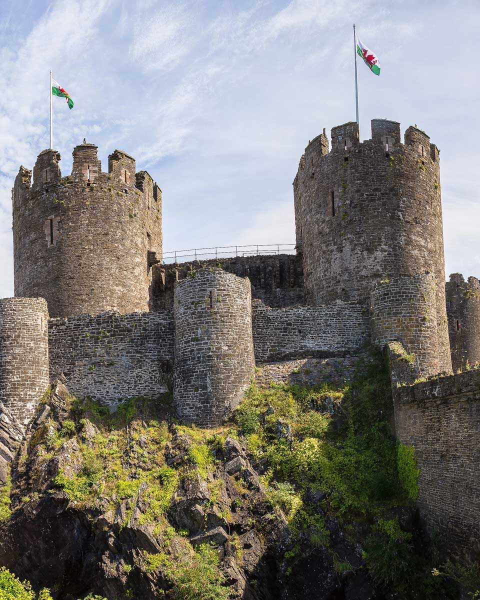 Conwy Castle Wales seen on a tour from Liverpool UK