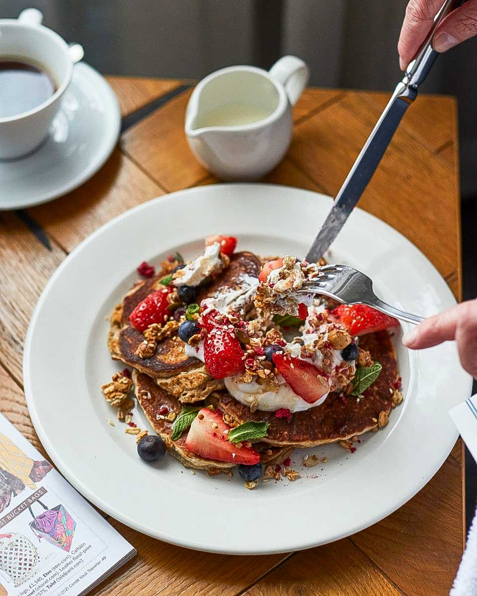 Coppa Club pancakes eaten in London England