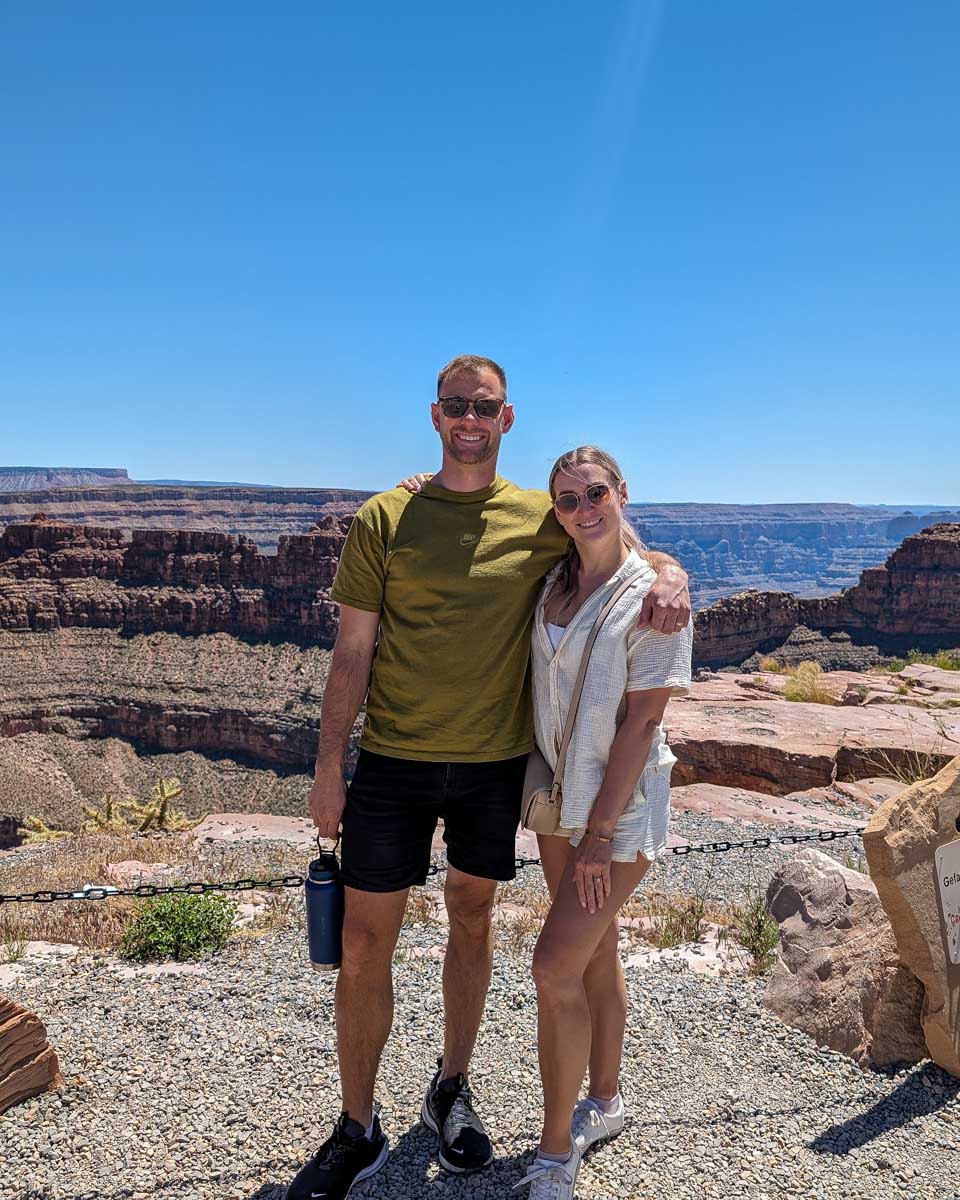 Daniel-and-Bailey-at-the-Grand-Canyon-on-a-tour-from-Sedona Arizona