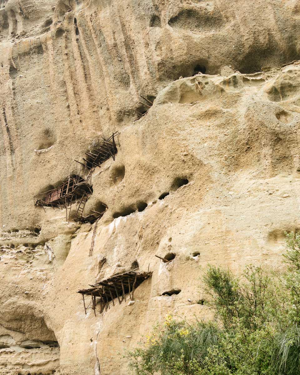 Hermit Caves in Meteora seen on a tour from Athens