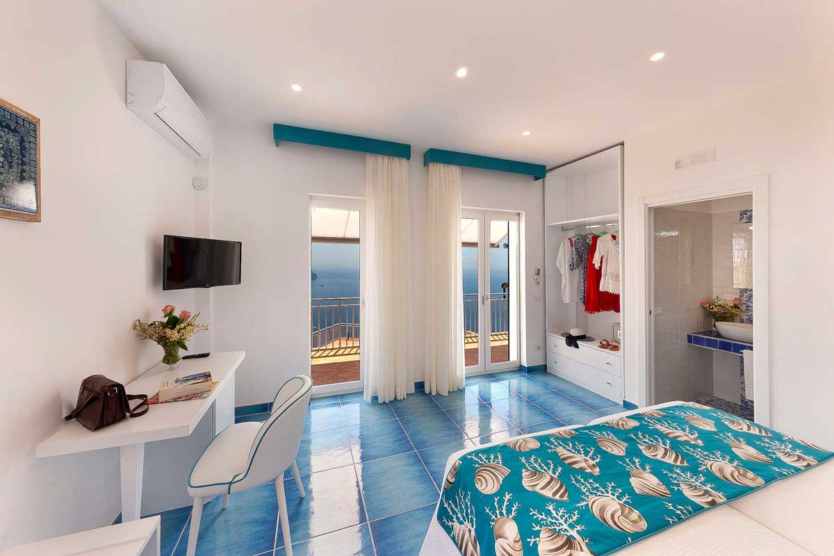 Hotel room at the Gala Residence Villa Ravello Italy