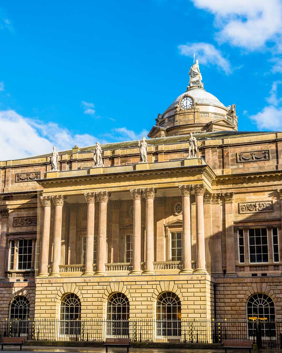 Liverpool town hall seen on a tour in Liverpool England