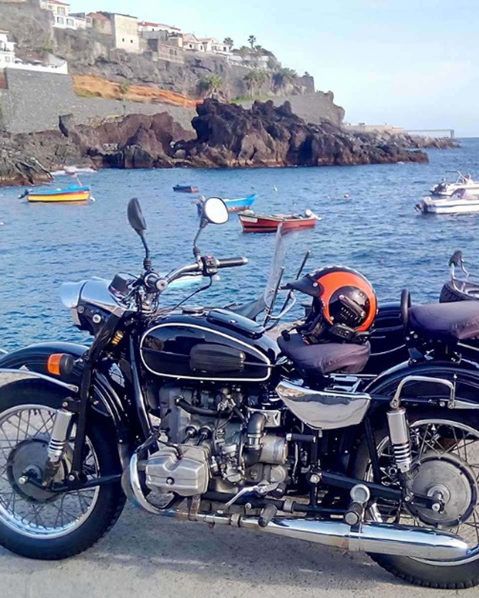 Madeira Sidecar Tours a motorcycle used on a tour in Madeira Portugal