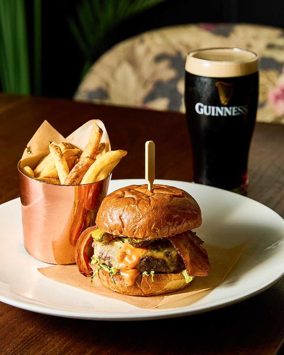 Marquis Of Westminster a burger and beer in London England