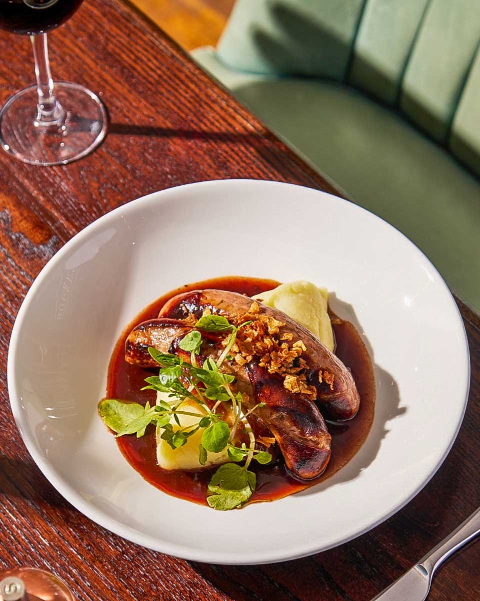 Marquis Of Westminster bangers and mash in London England