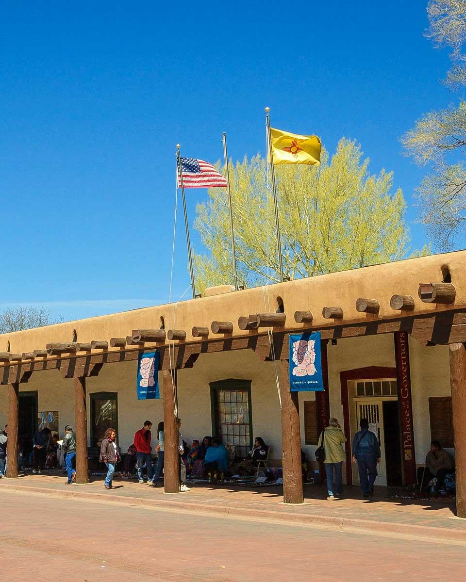 Palace of the Governors in Santa Fe New Mexico