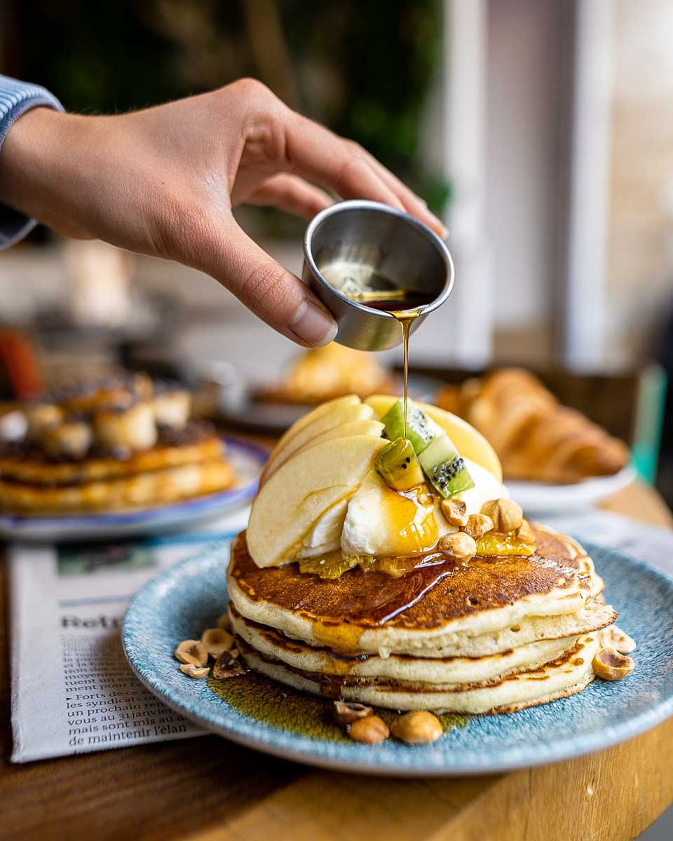 Pancakes at Kozy restaurant Paris