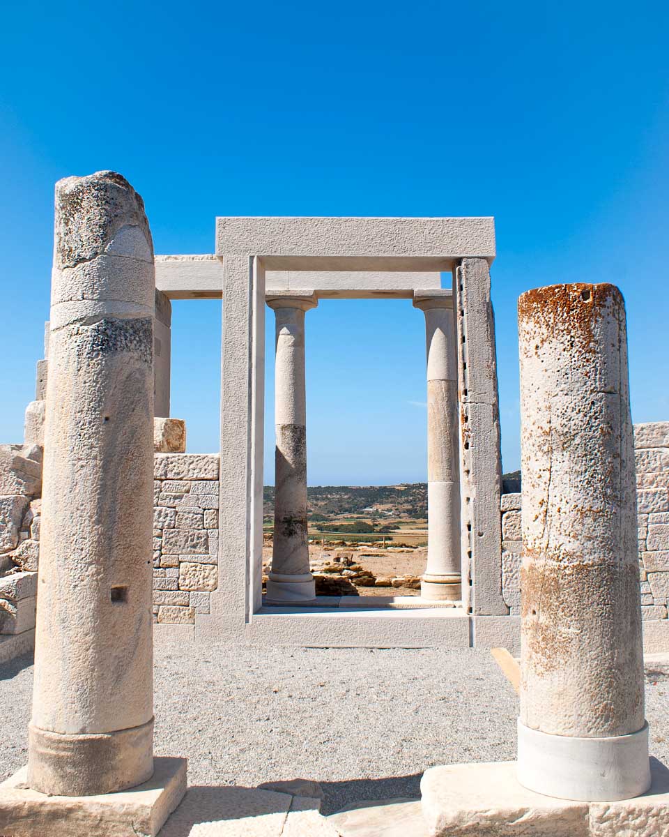 Part of the temple of demeter sen on a tour from Naxos Greece