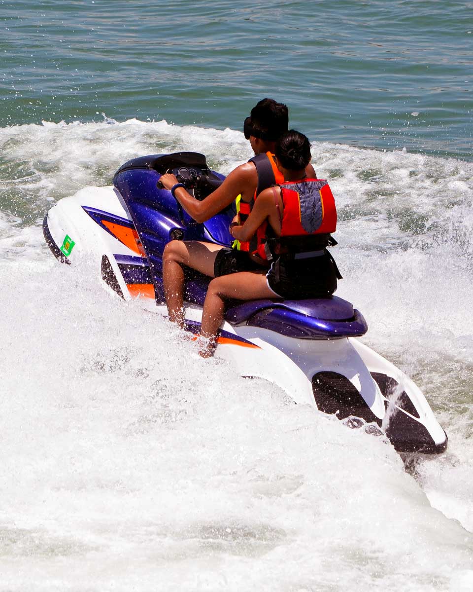 People on a jet ski during a tour from Naples Florida