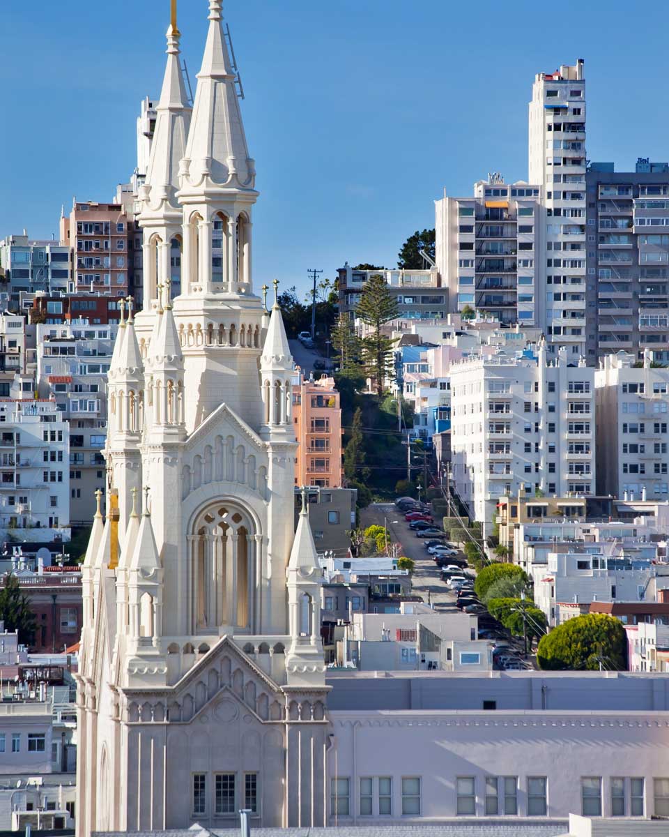 Saints Peter and Paul Church in Little Italy San Francisco