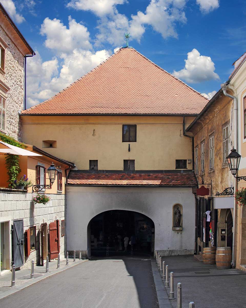 Stone Gate seen on a Segway tour in Zagreb Croatia
