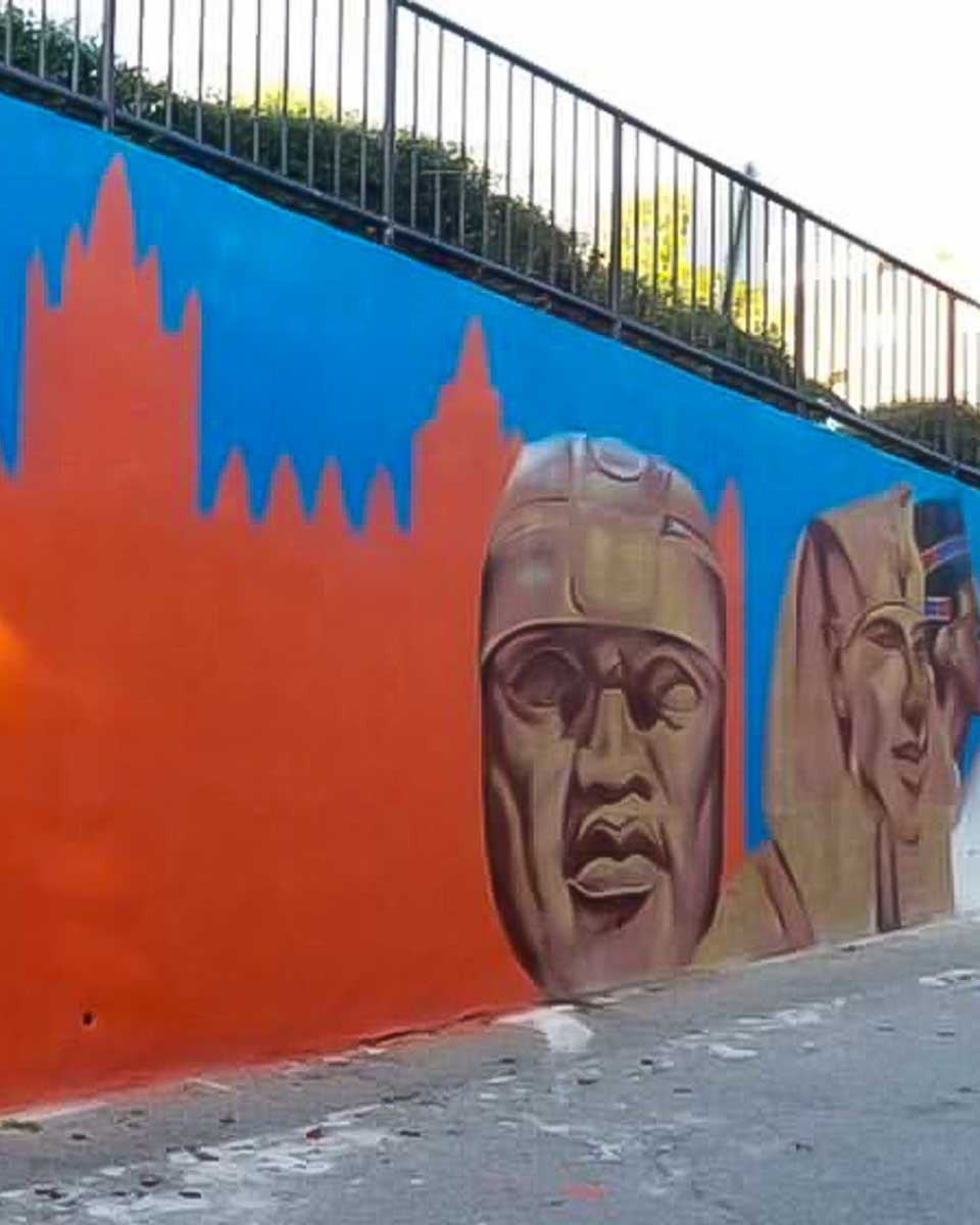 Street art seen on a Black History tour in Atlanta Georgia