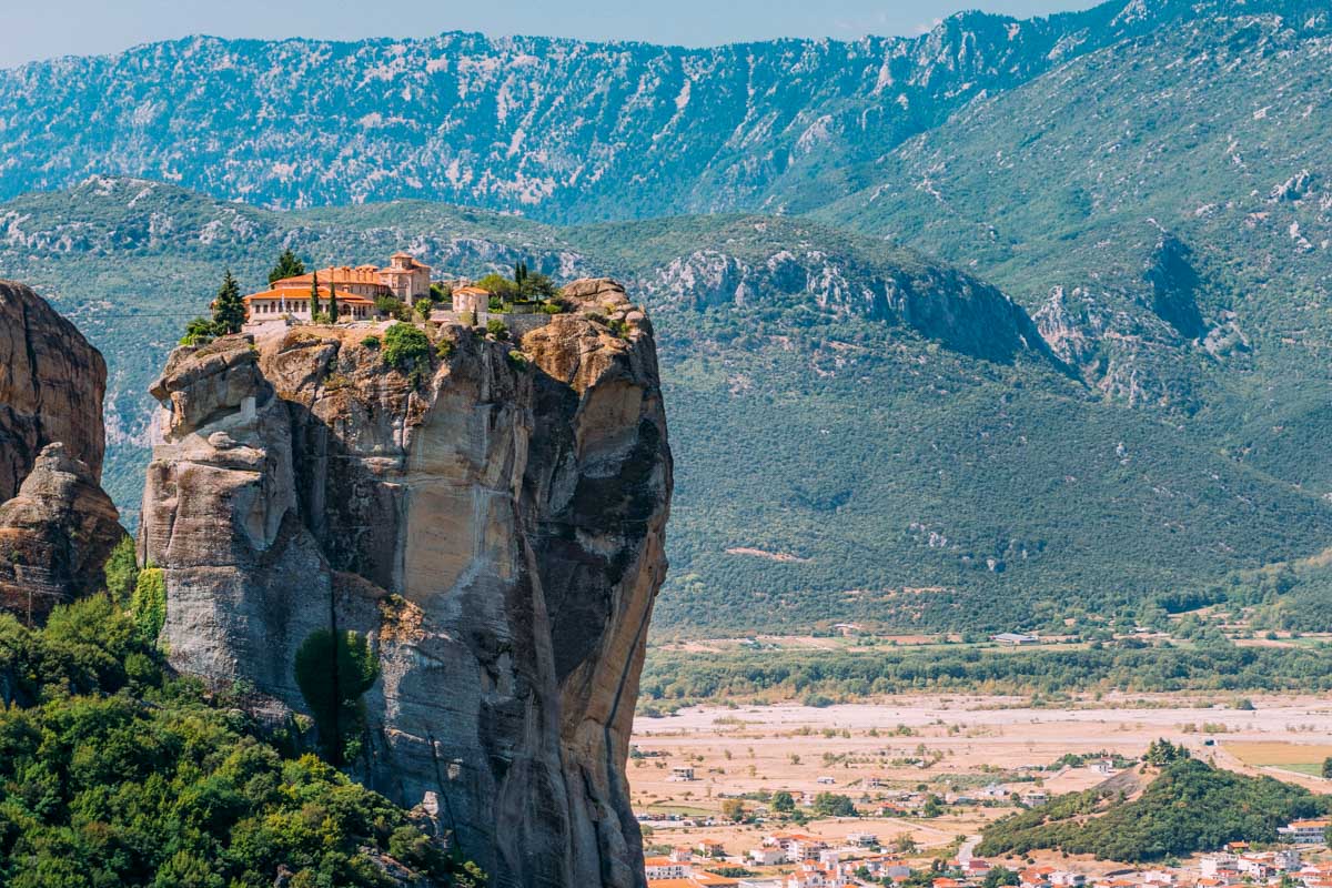 The Holy Trinity Monastery in Meteora on a tour from Athens