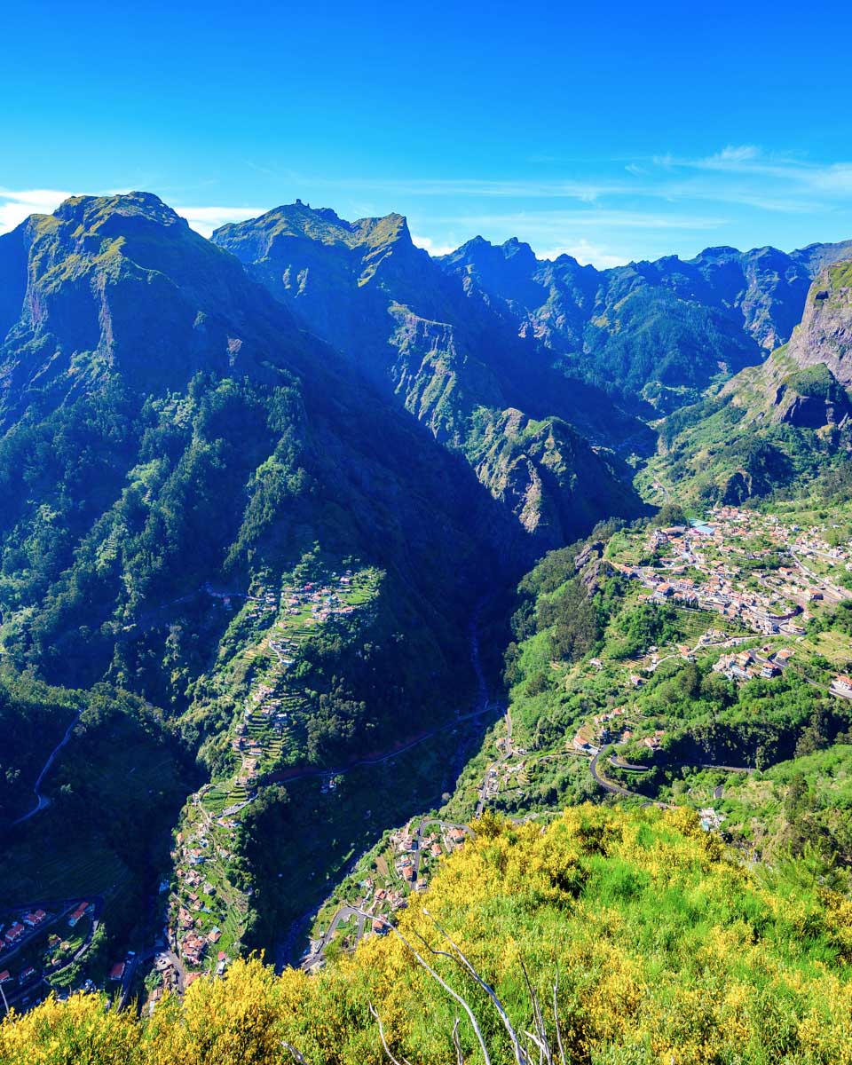 The Valley of the Nuns seen on a tour of Madeira Portugal