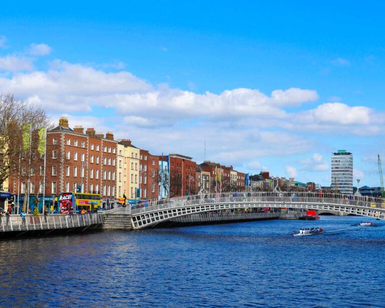 The city of Dublin Ireland