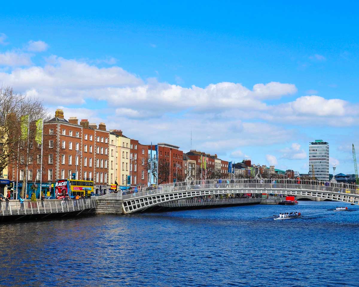 The city of Dublin Ireland