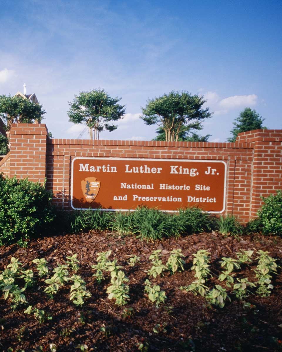 The martin luther king jr national historic site seen on a tour in Atlanta Georgia