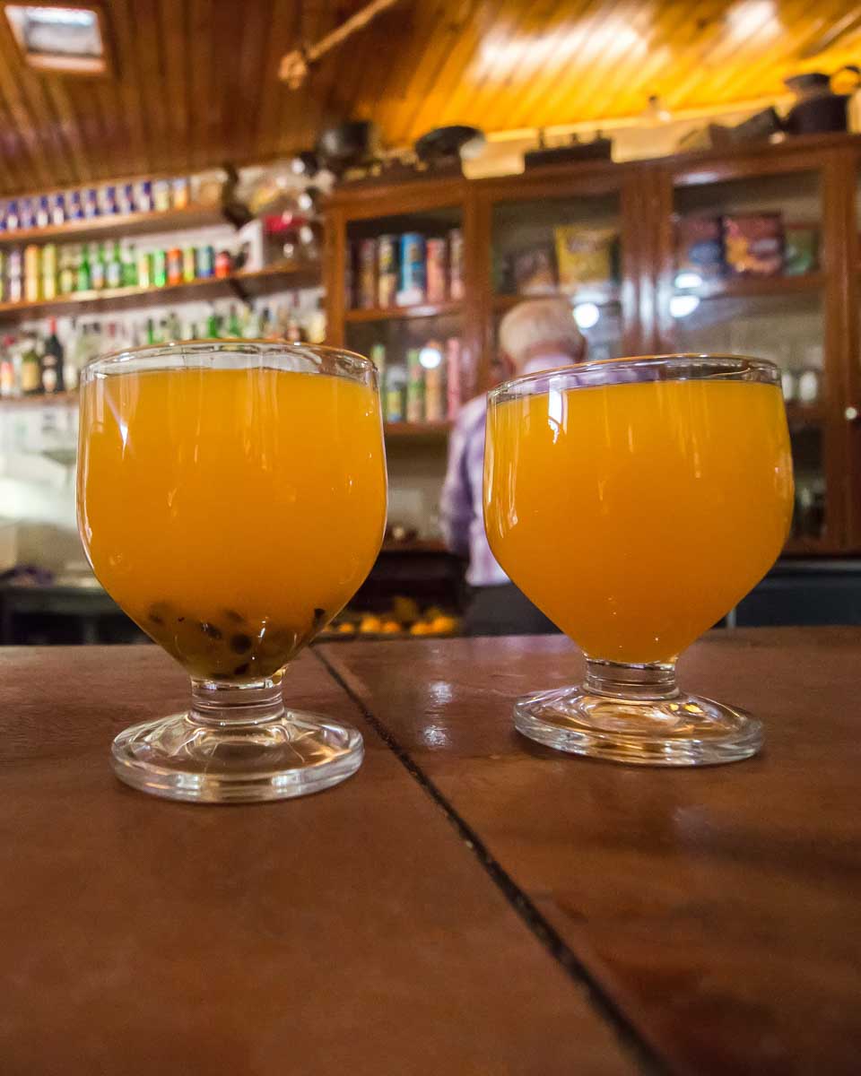 Traditional Poncha drink of the Madeira Portugal