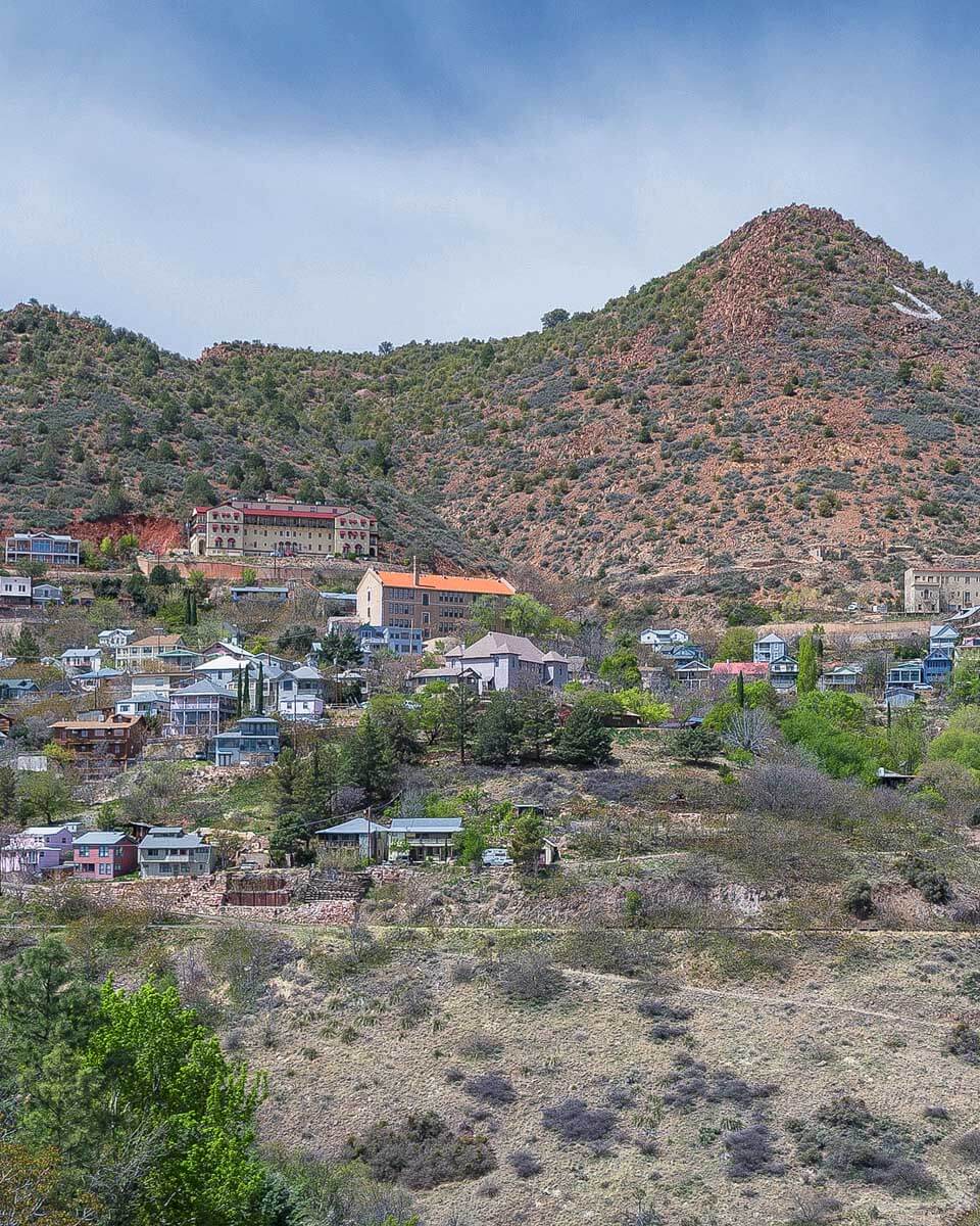 View of Jerome seen on a ghost tour from Sedona Arizona