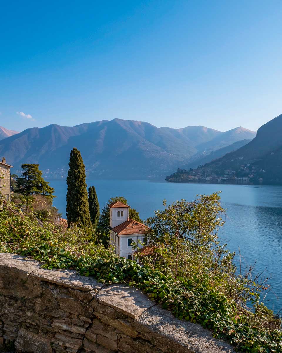 View of Lake Como seen on an ebike tour in Lake Como Italy