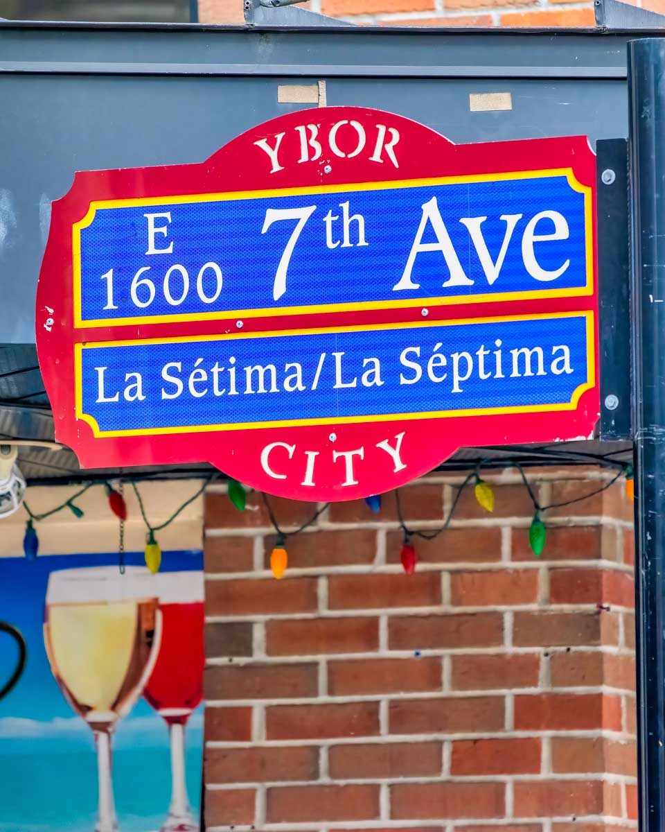 Ybor City street signs in Tampa, Florida