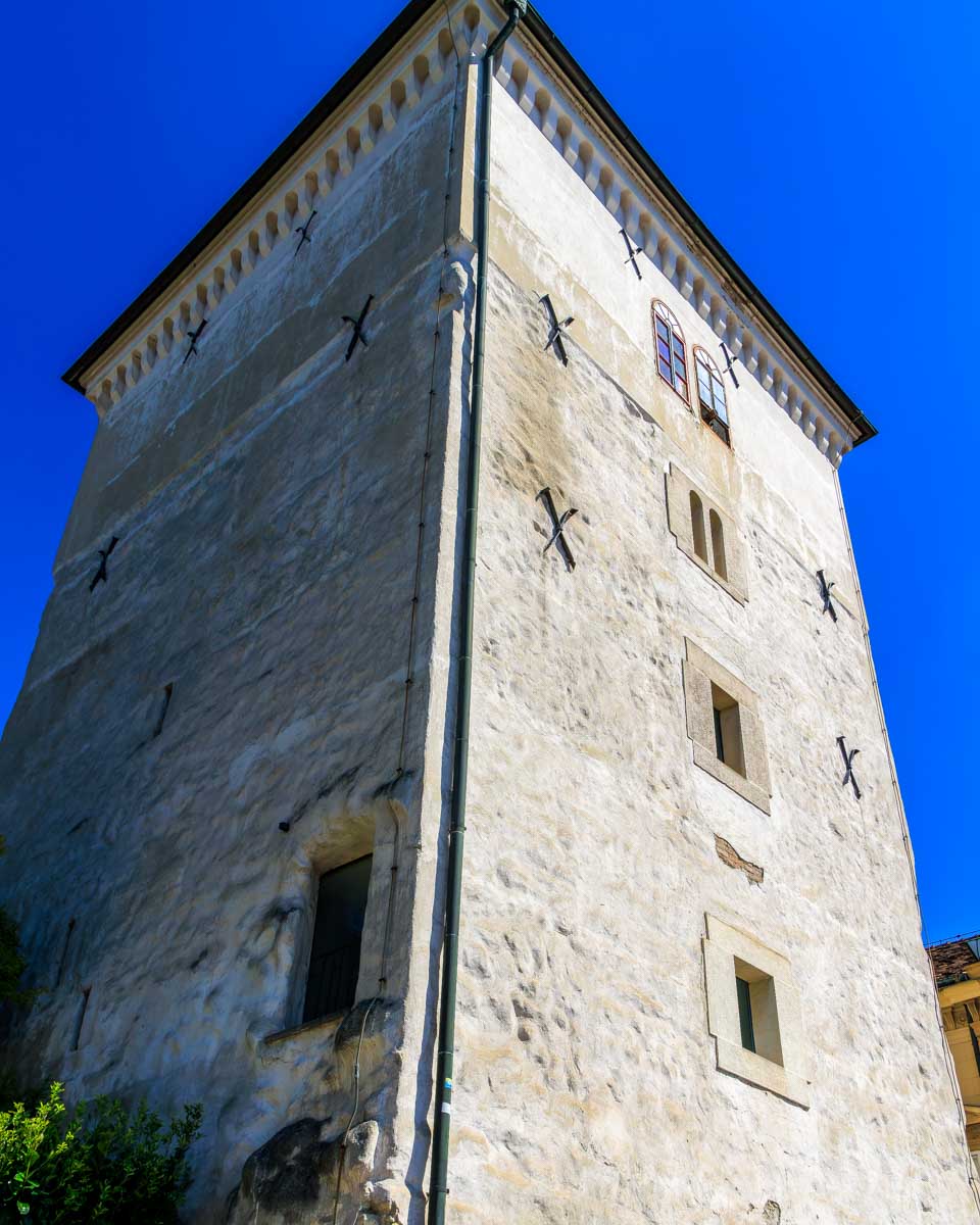 lotrščak tower seen on a bike tour in Zagreb Croatia 1