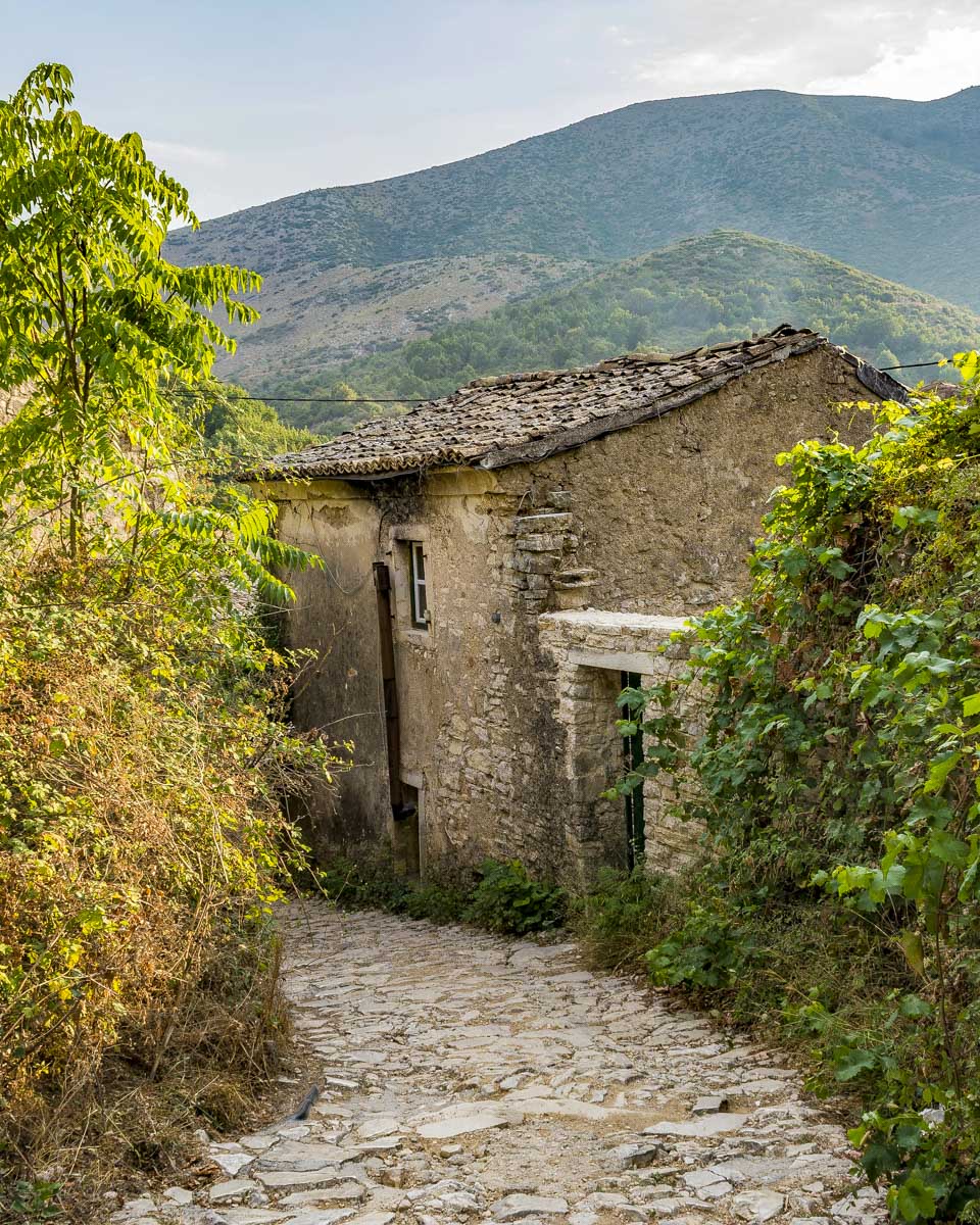 old perithia seen on a bike tour from Corfu Greece