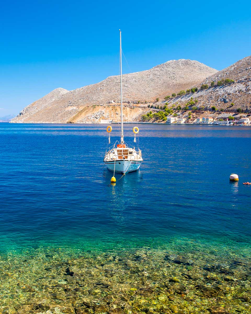 symi island seen on a tour from Rhodes greece