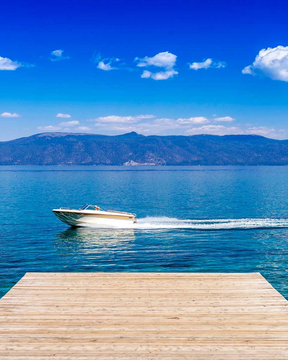A boat dock taken on a photography tour of Lake Tahoe