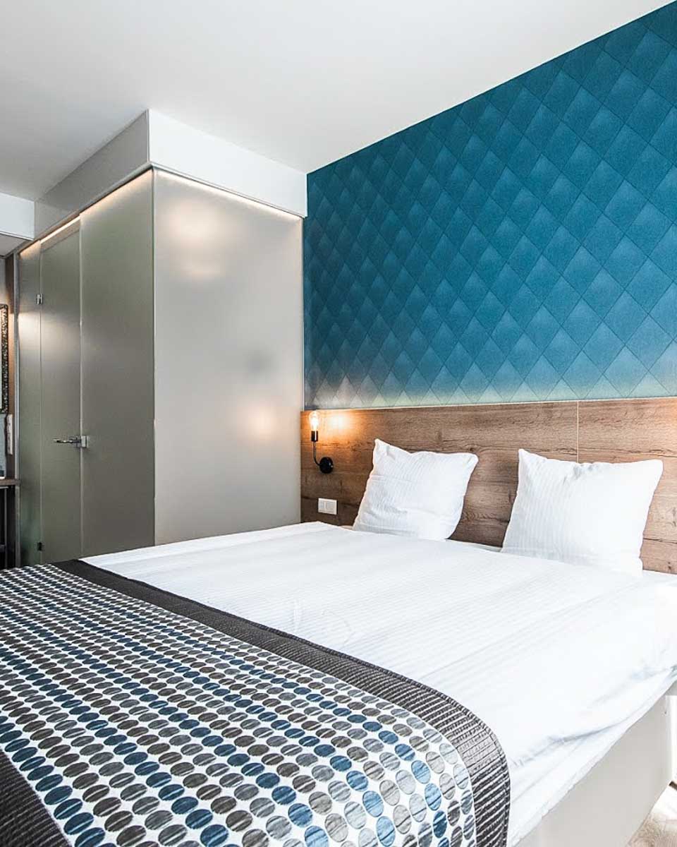 A hotel room at Melrose Hotel in Amsterdam